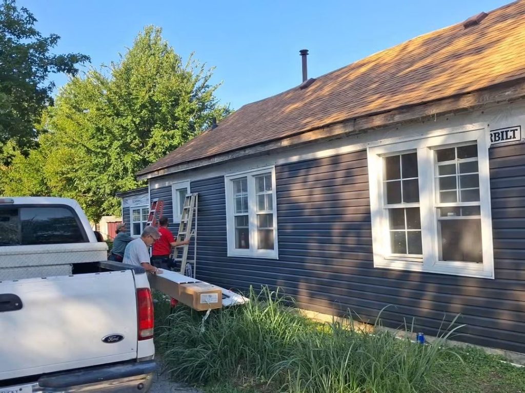 New siding and metal wrap