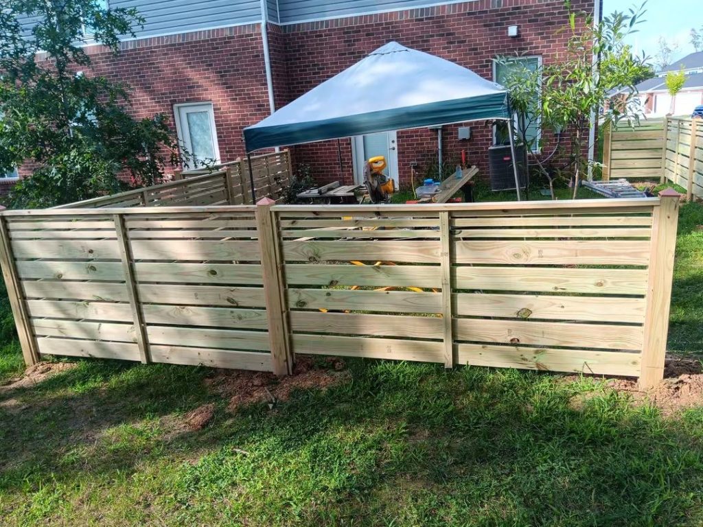 Custom modern fence