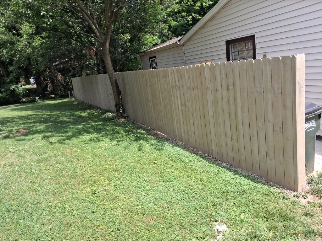 Fence staining