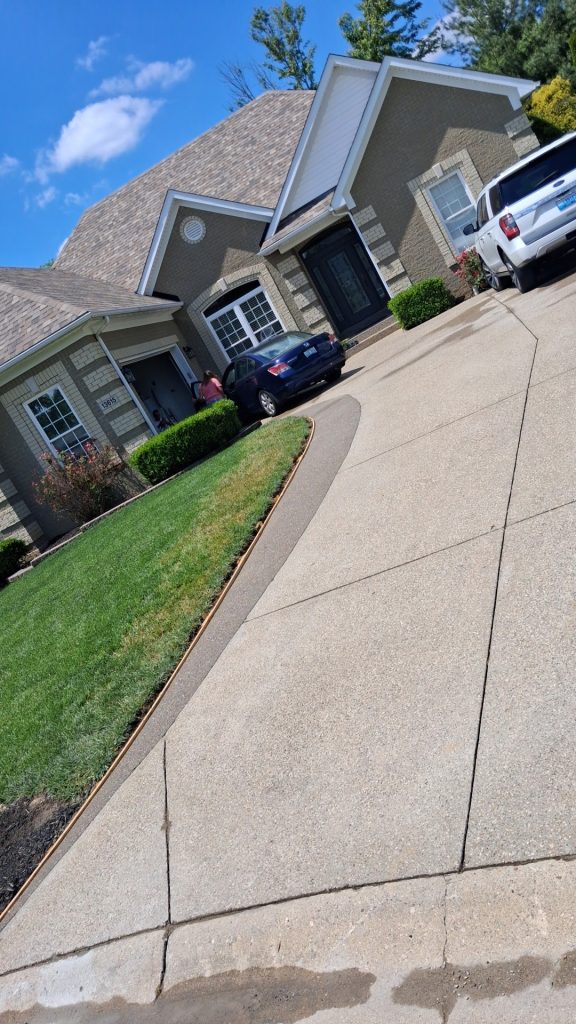 Driveway concrete extension